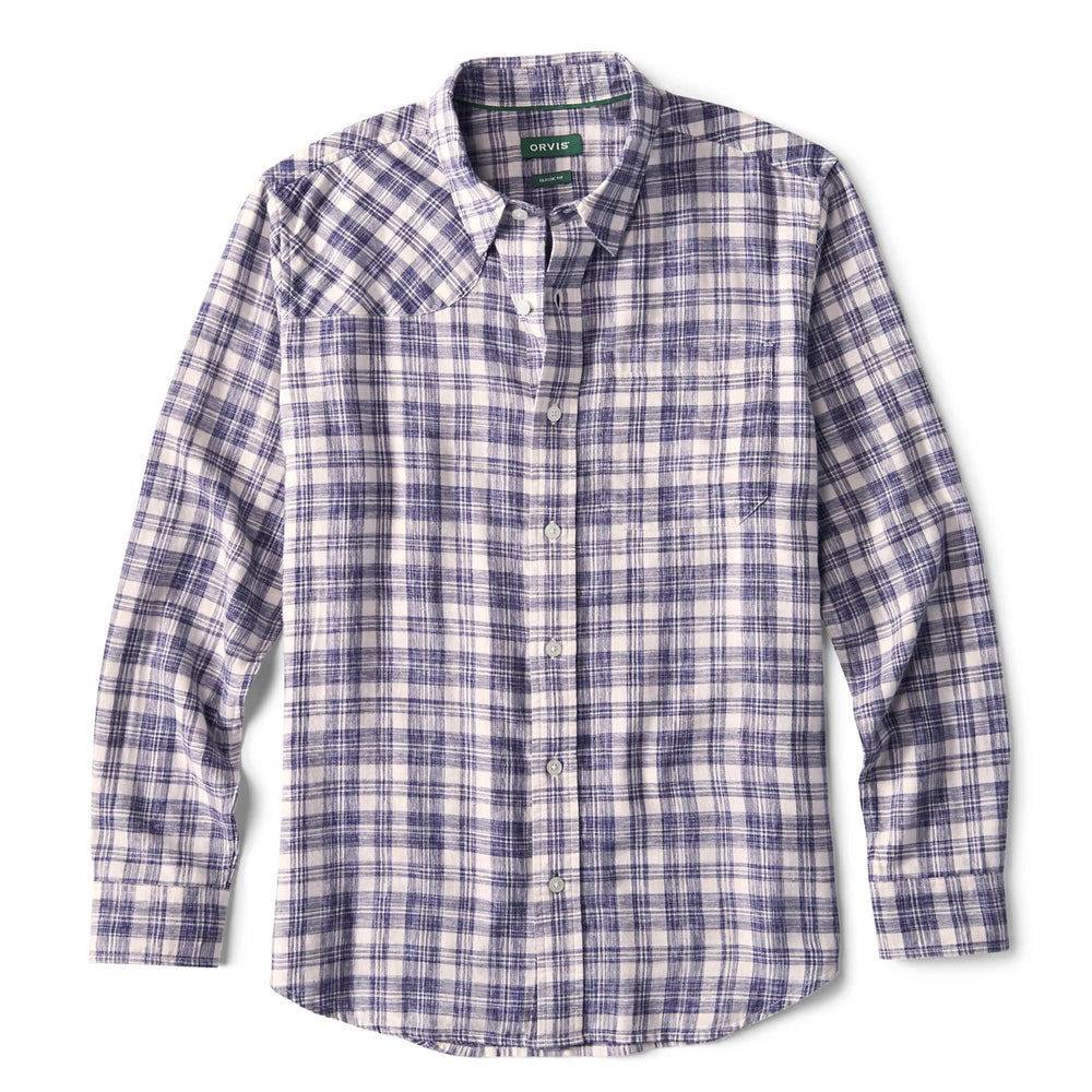 Orvis | Space-Dyed Plaid Long-Sleeve Shirt