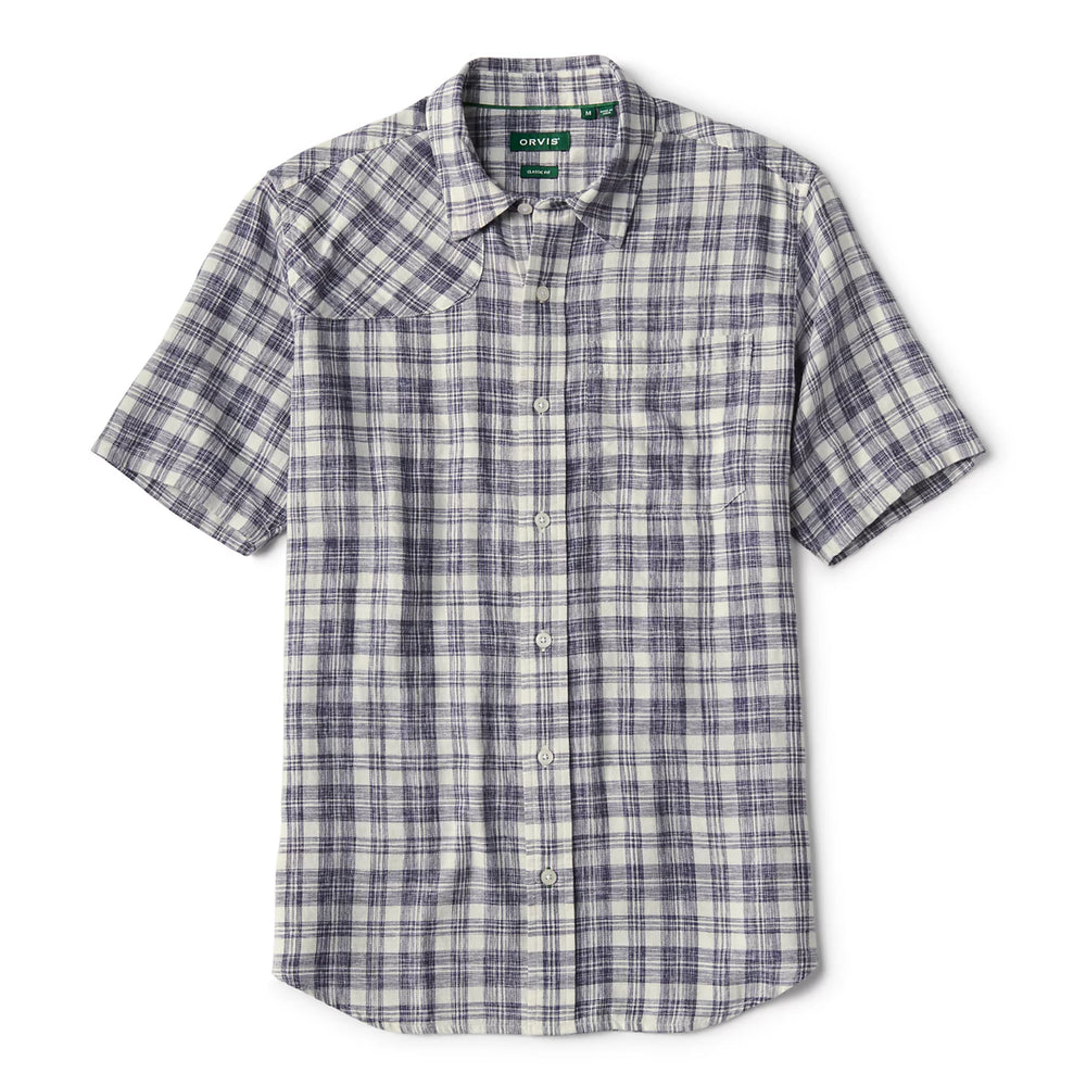 Orvis | Space-Dyed Plaid Short-Sleeve Shirt
