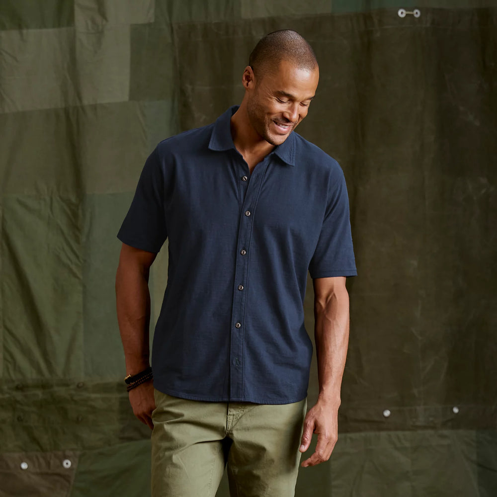 Orvis | Men's Bromley Knit Button-Down Short-Sleeve Shirt