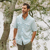 Orvis | Men's River Guide Printed Short-Sleeve Western Shirt 2.0