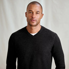 Orvis | Merino Piqué V-Neck Sweater