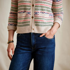 Orvis | Fair Isle Patterned Brushed Cashmere Cardigan