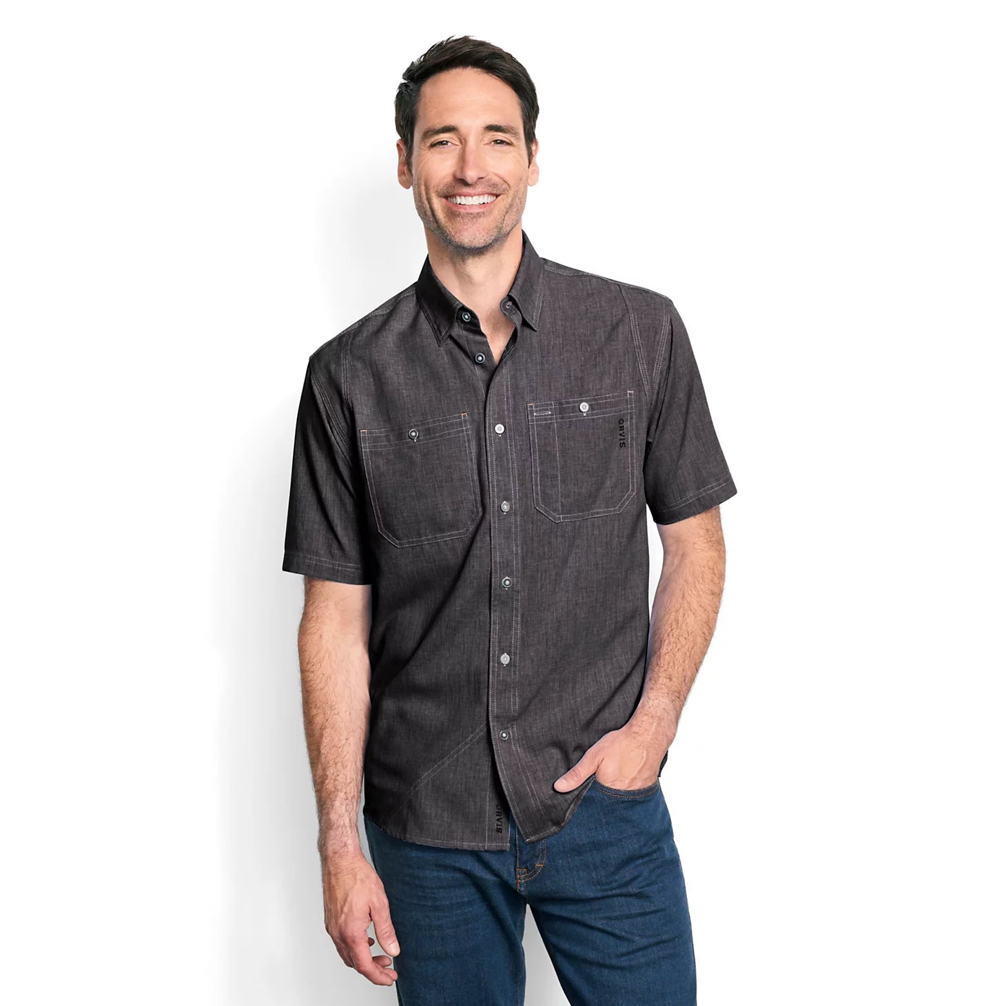 Orvis | Men's Tech Chambray Short-Sleeve Work Shirt