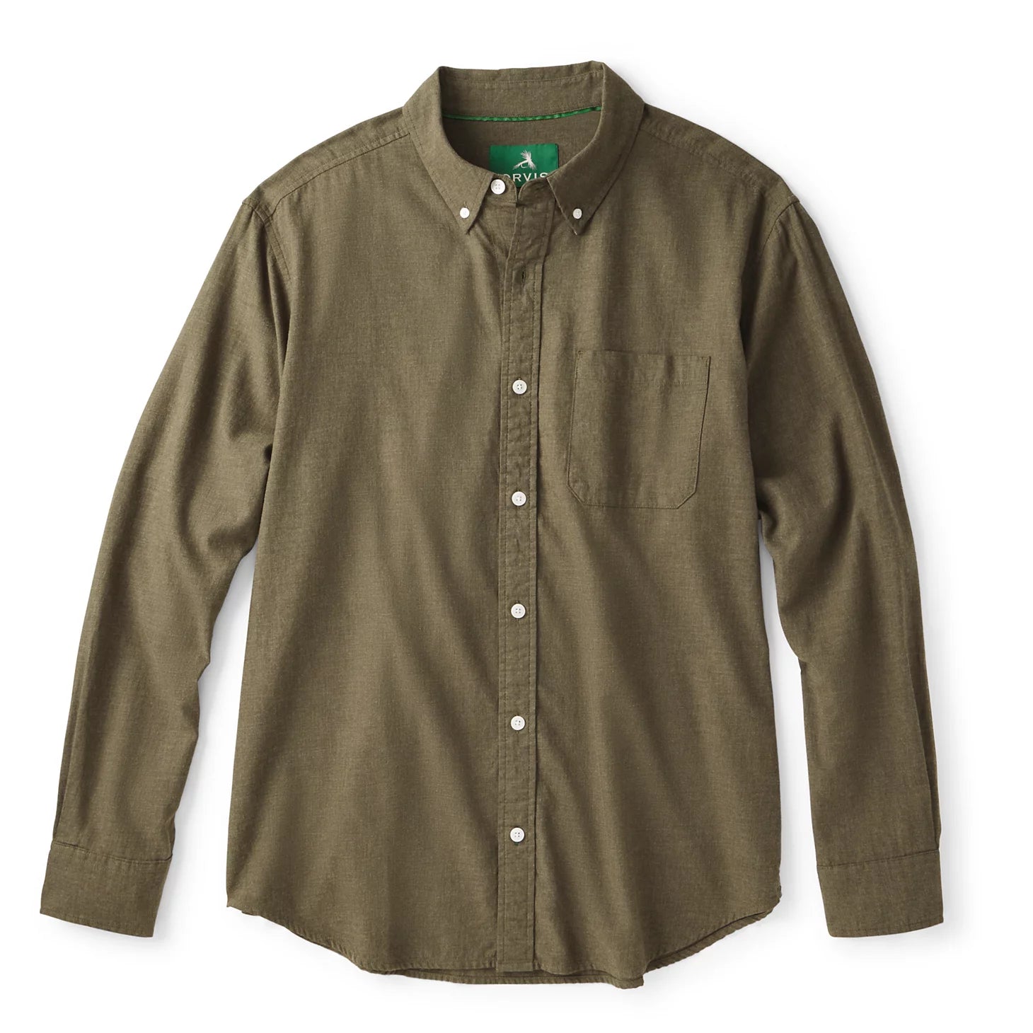 Orvis | Men's Sunderland Brushed Twill Long-Sleeve Shirt