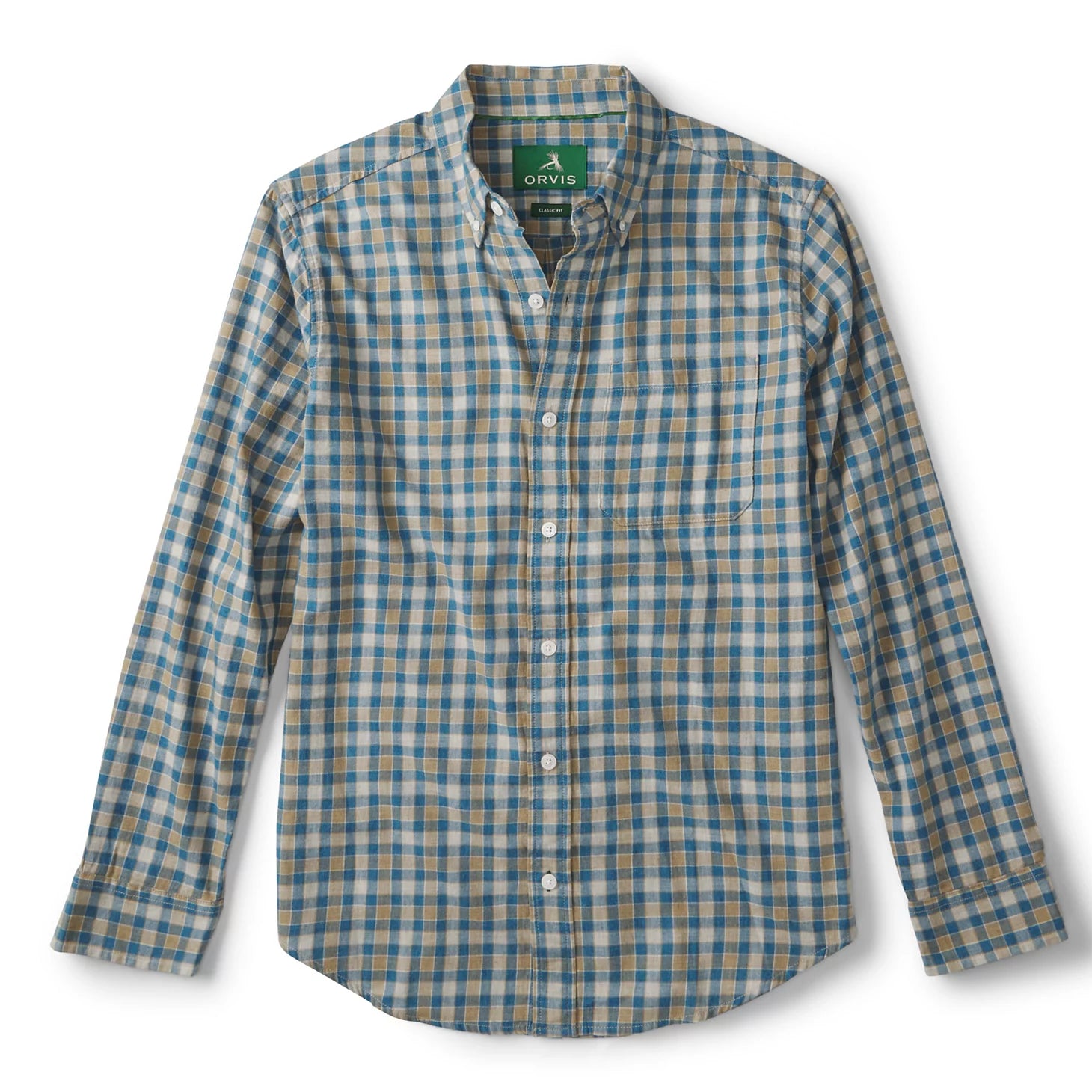 Orvis | Men's Sunderland Brushed Twill Long-Sleeve Shirt