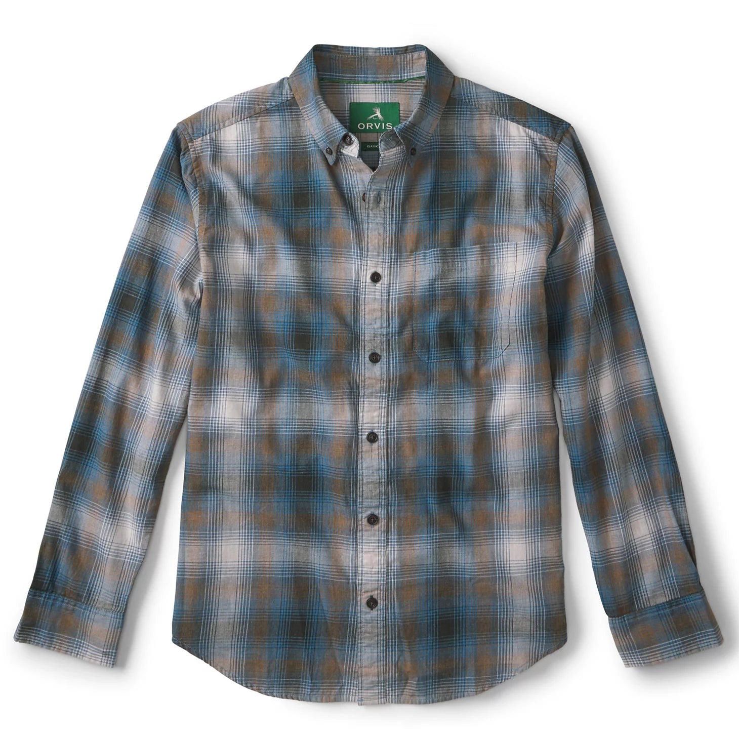 Orvis | Men's Sunderland Brushed Twill Long-Sleeve Shirt