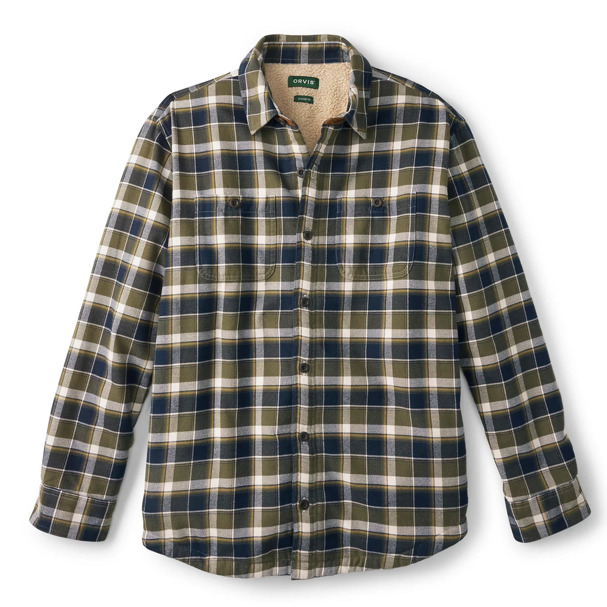 Orvis | Perfect Flannel Sherpa-Lined Long-Sleeved Shirt