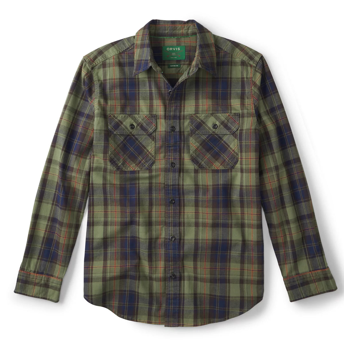 Orvis | Yarn-Dyed Moleskin Long-Sleeved Plaid Shirt