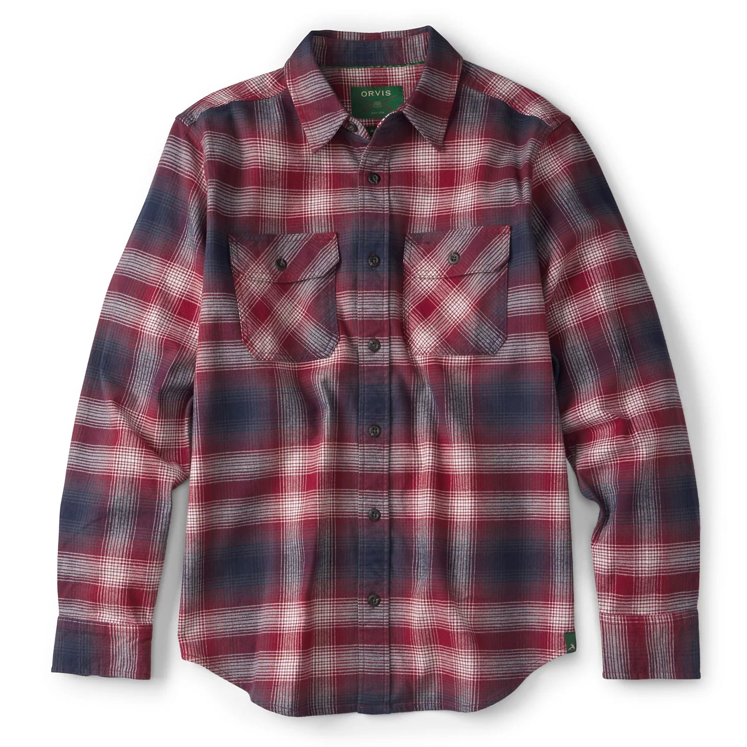 Orvis | Yarn-Dyed Moleskin Long-Sleeved Plaid Shirt