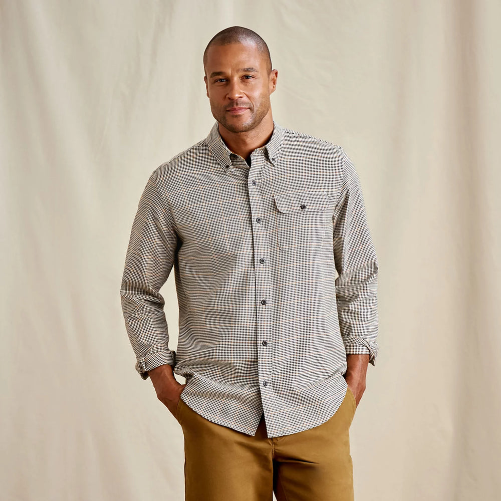 Orvis | Spencer Houndstooth Pure Cotton Long-Sleeve Shirt