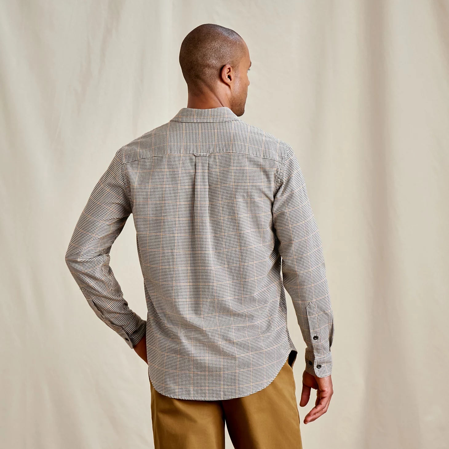Orvis | Spencer Houndstooth Pure Cotton Long-Sleeve Shirt