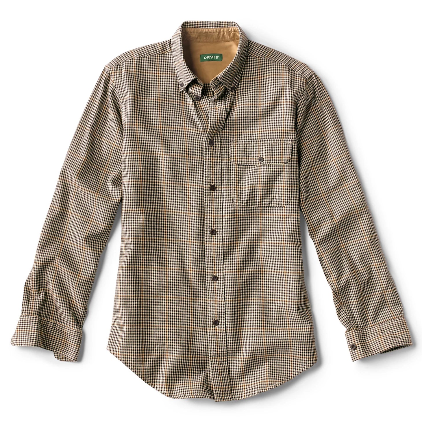 Orvis | Spencer Houndstooth Pure Cotton Long-Sleeve Shirt