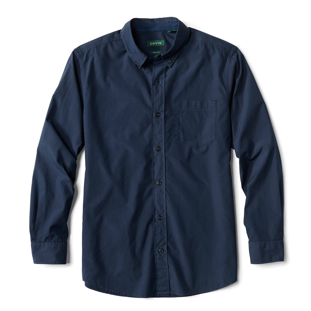 Orvis | Garment-Dyed Poplin Long-Sleeve Shirt