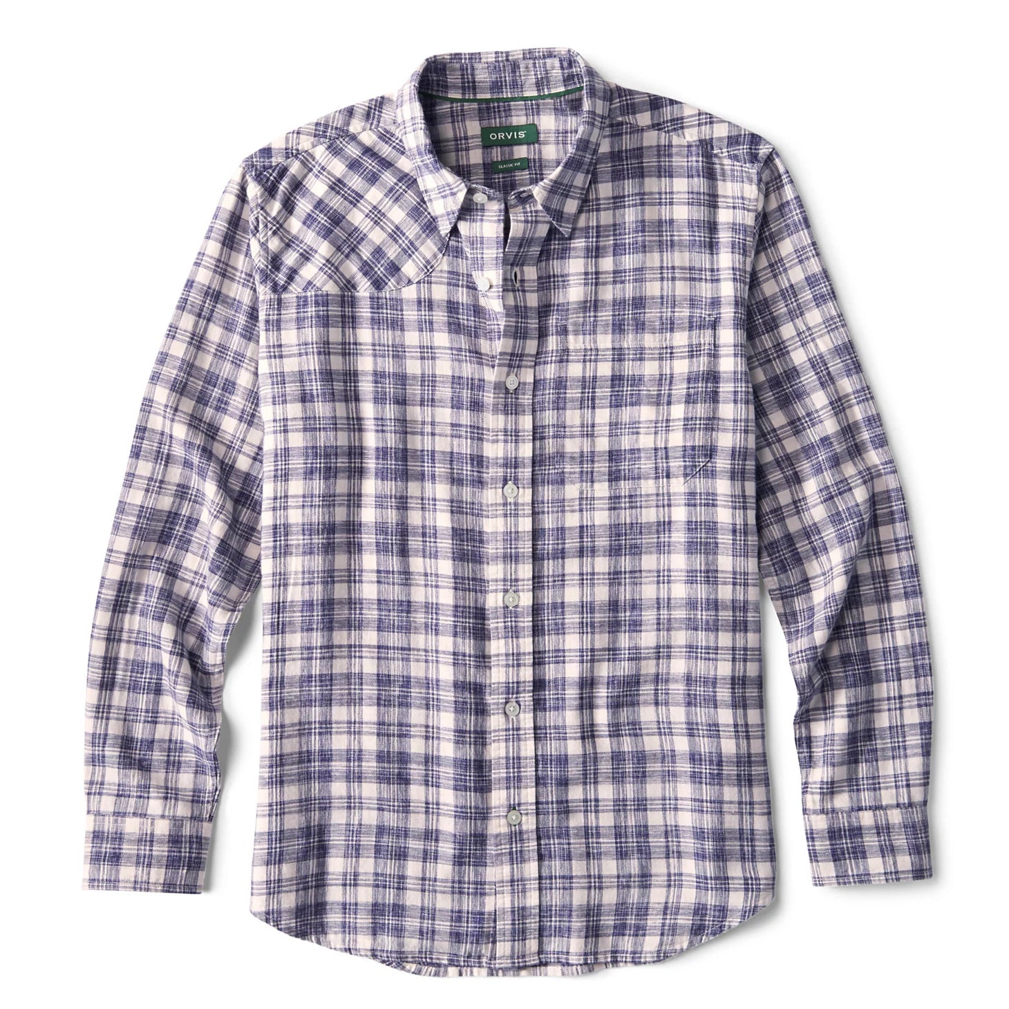 Orvis | Space-Dyed Plaid Long-Sleeve Shirt