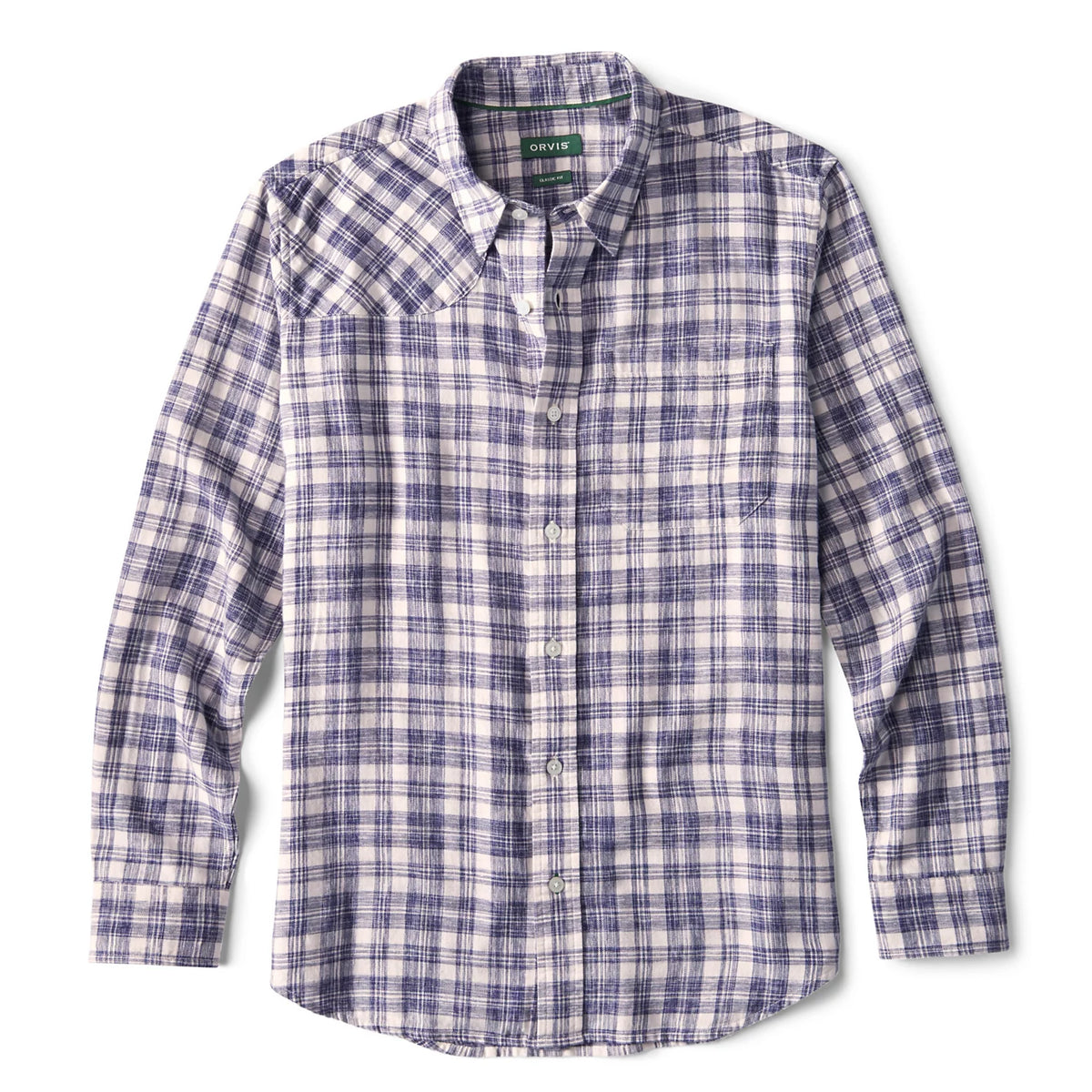 Orvis | Space-Dyed Plaid Long-Sleeve Shirt