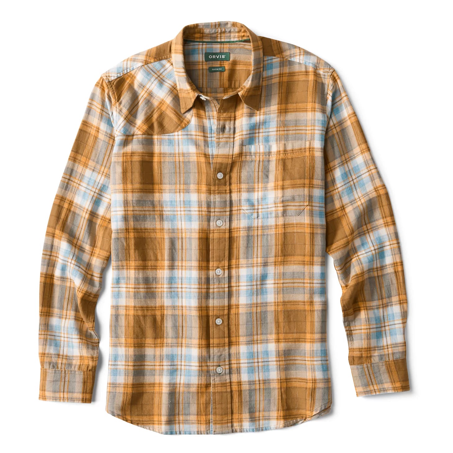 Orvis | Space-Dyed Plaid Long-Sleeve Shirt