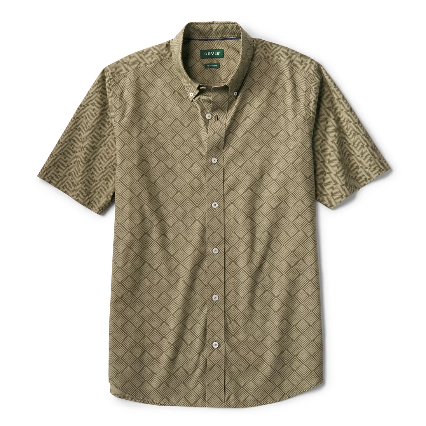 Orvis | Men's Heritage Poplin Printed Short-Sleeve Shirt