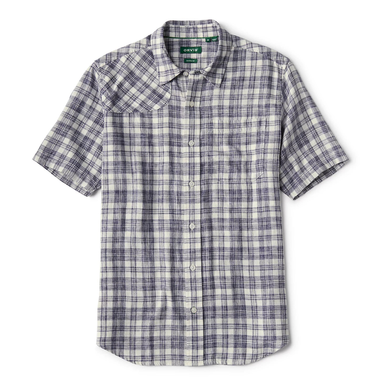 Orvis | Space-Dyed Plaid Short-Sleeve Shirt