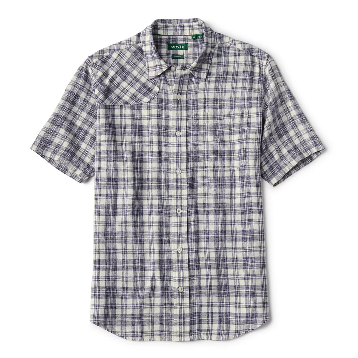 Orvis | Space-Dyed Plaid Short-Sleeve Shirt