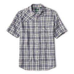 Orvis | Space-Dyed Plaid Short-Sleeve Shirt