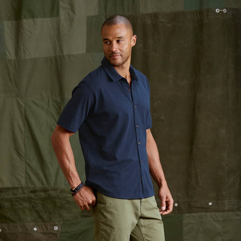 Orvis | Men's Bromley Knit Button-Down Short-Sleeve Shirt