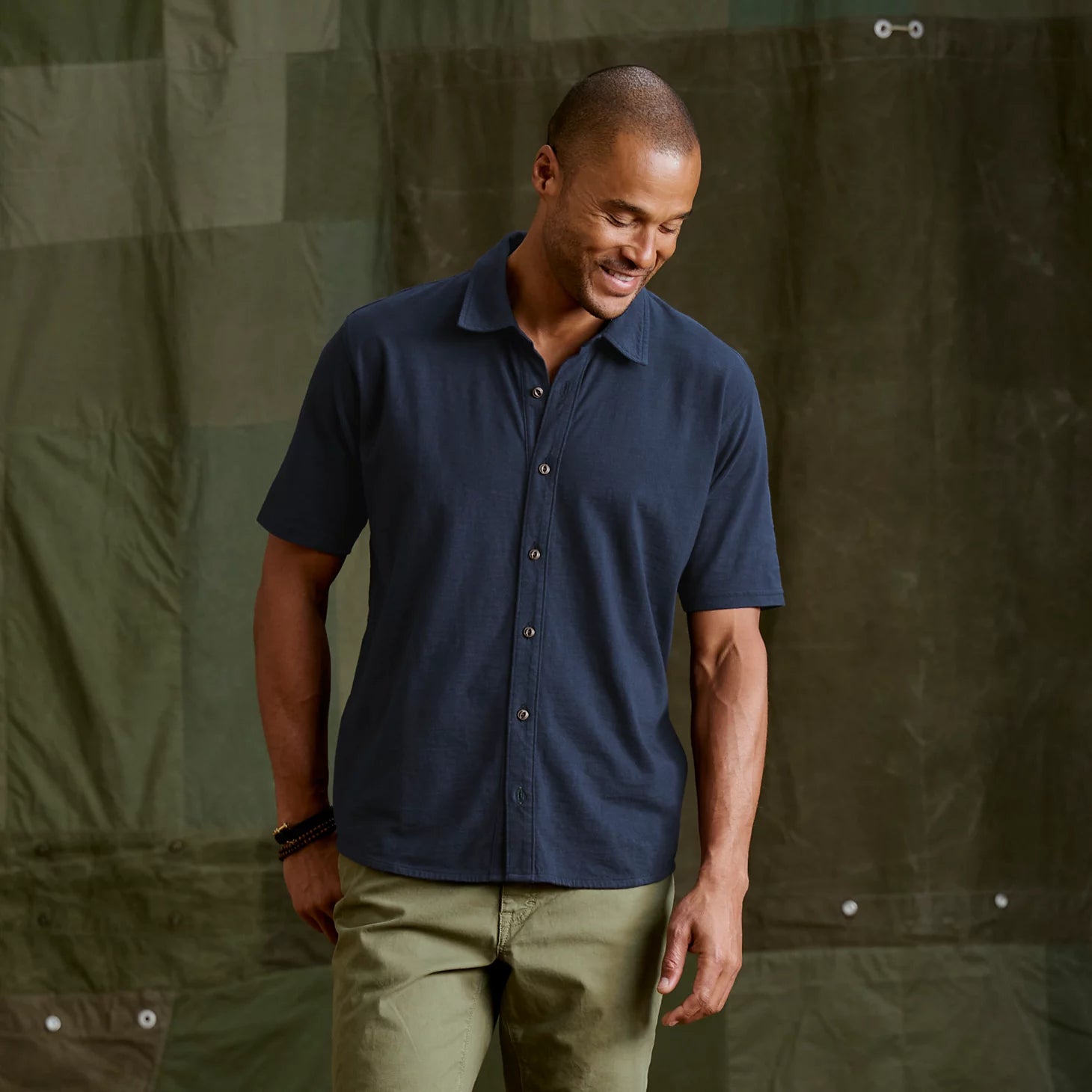 Orvis | Men's Bromley Knit Button-Down Short-Sleeve Shirt