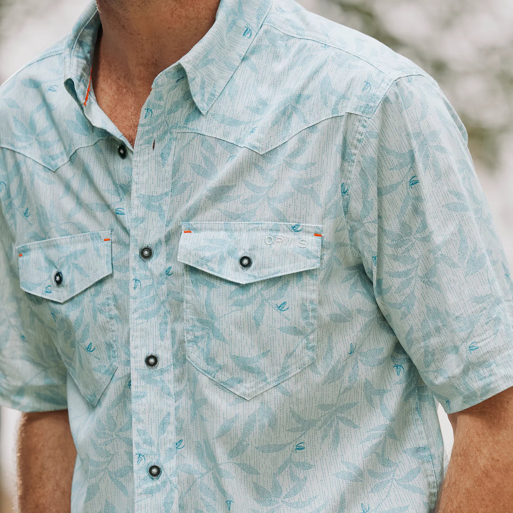 Orvis | Men's River Guide Printed Short-Sleeve Western Shirt 2.0