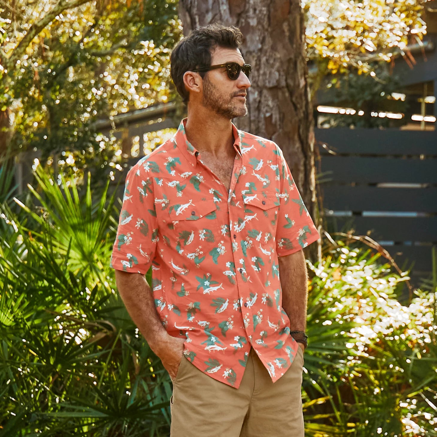 Orvis | Men's River Guide Printed Short-Sleeve Western Shirt 2.0