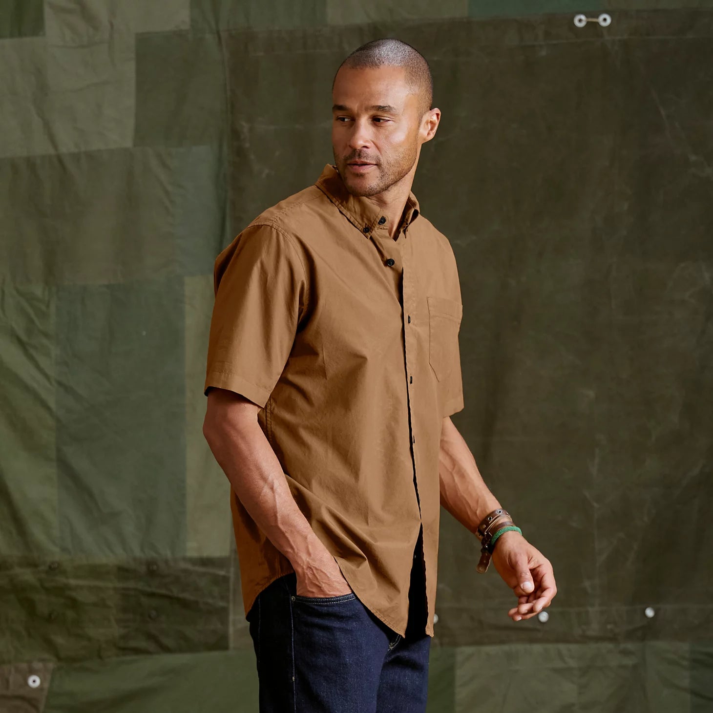 Orvis | Garment-Dyed Poplin Short-Sleeve Shirt