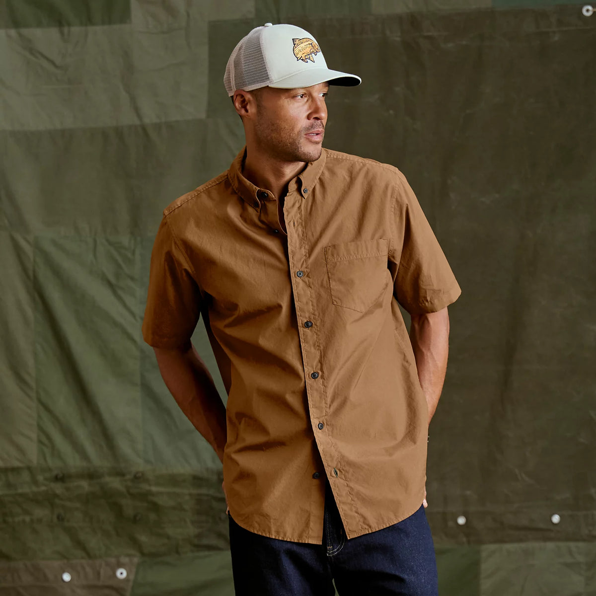 Orvis | Garment-Dyed Poplin Short-Sleeve Shirt