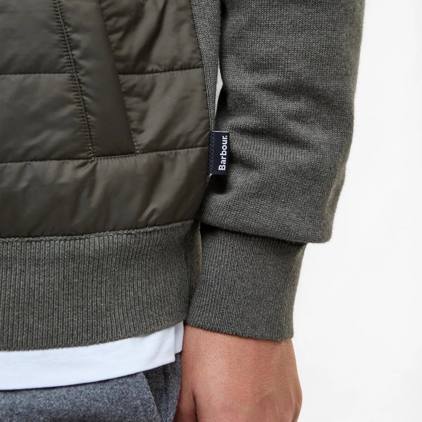 Orvis | Barbour® Essential Carn Baffle Zip-Through Knitted Sweater