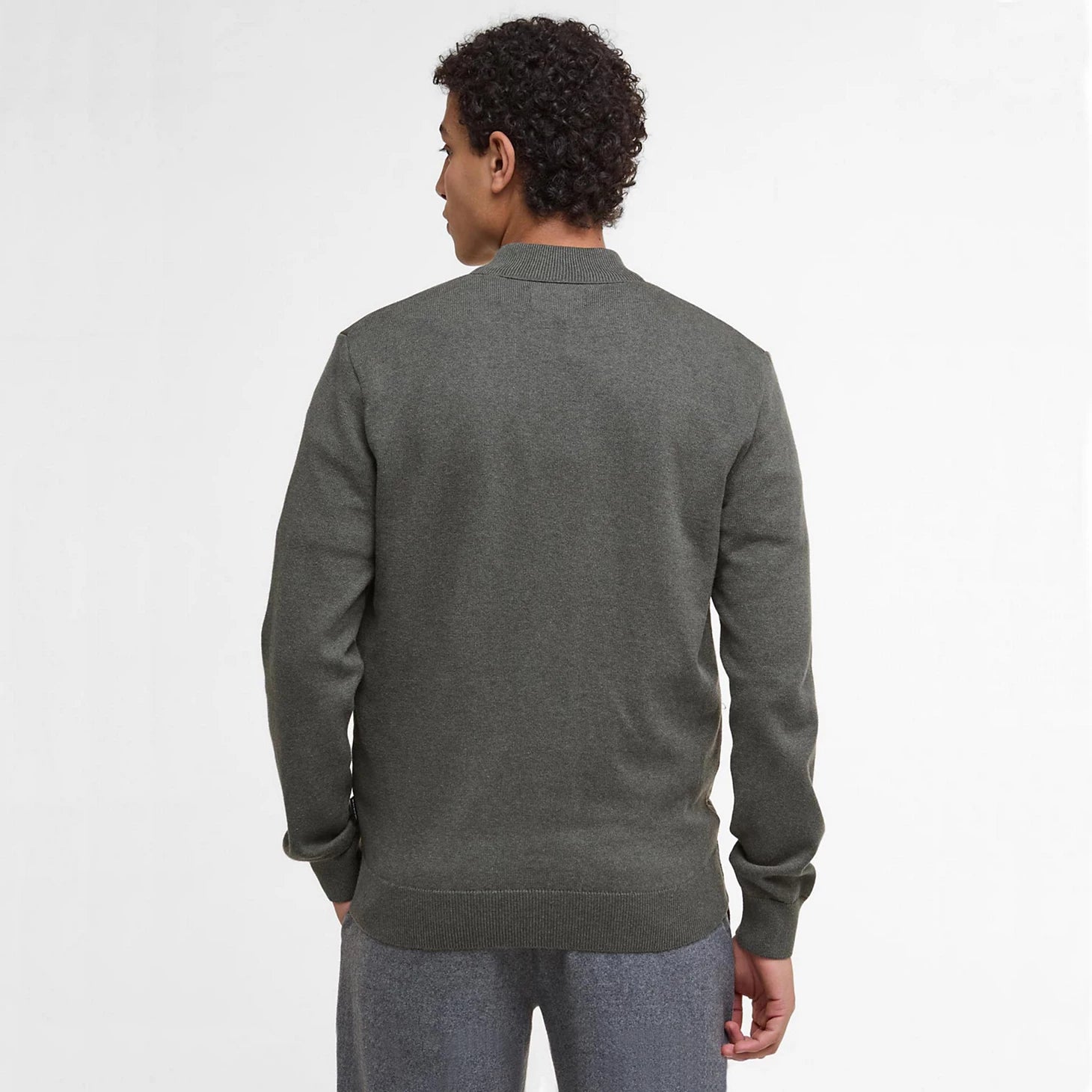Orvis | Barbour® Essential Carn Baffle Zip-Through Knitted Sweater