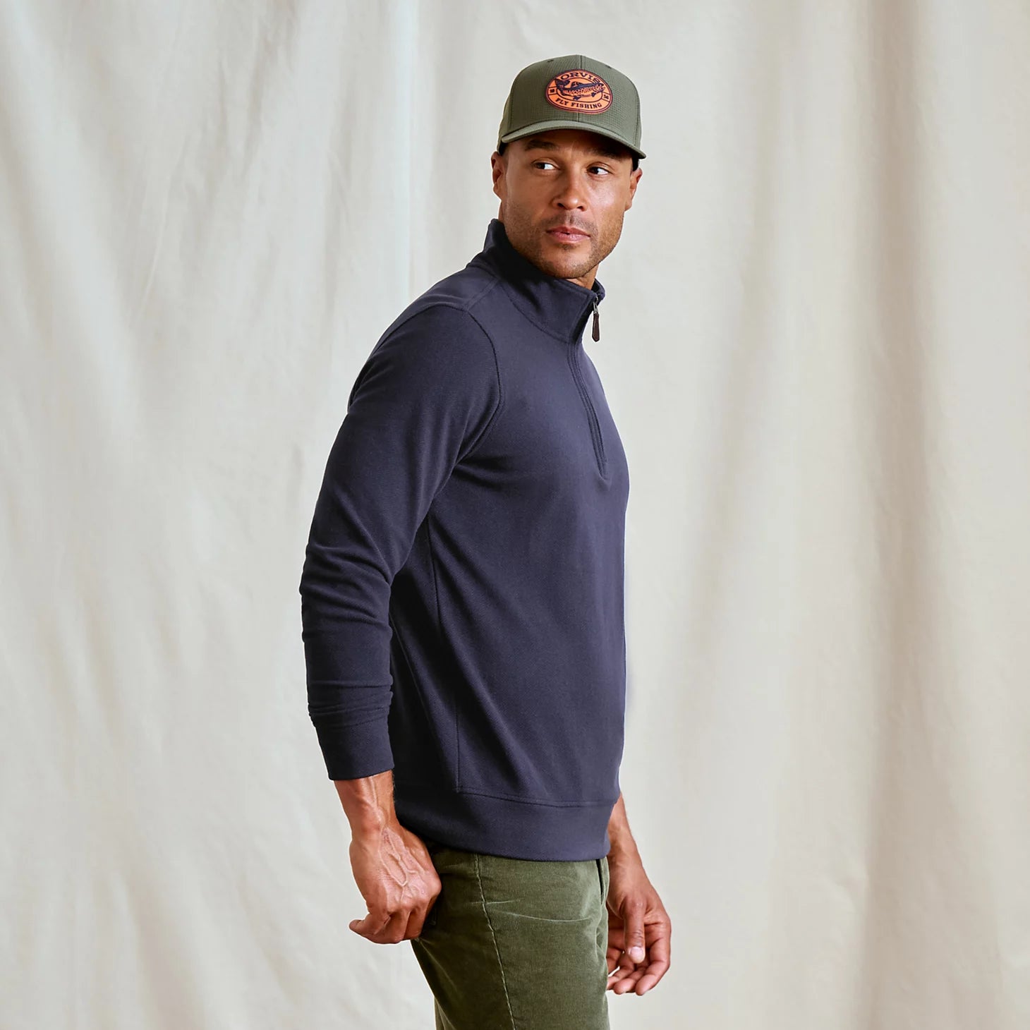 Orvis | Men's Snowy River 1/4-Zip Sweatshirt