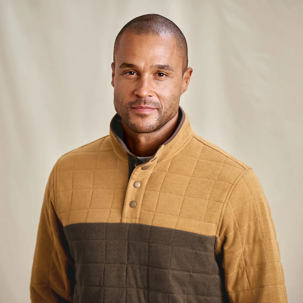 Orvis | Men's Battenkill Colorblock Quilted 1/4-Snap Sweatshirt