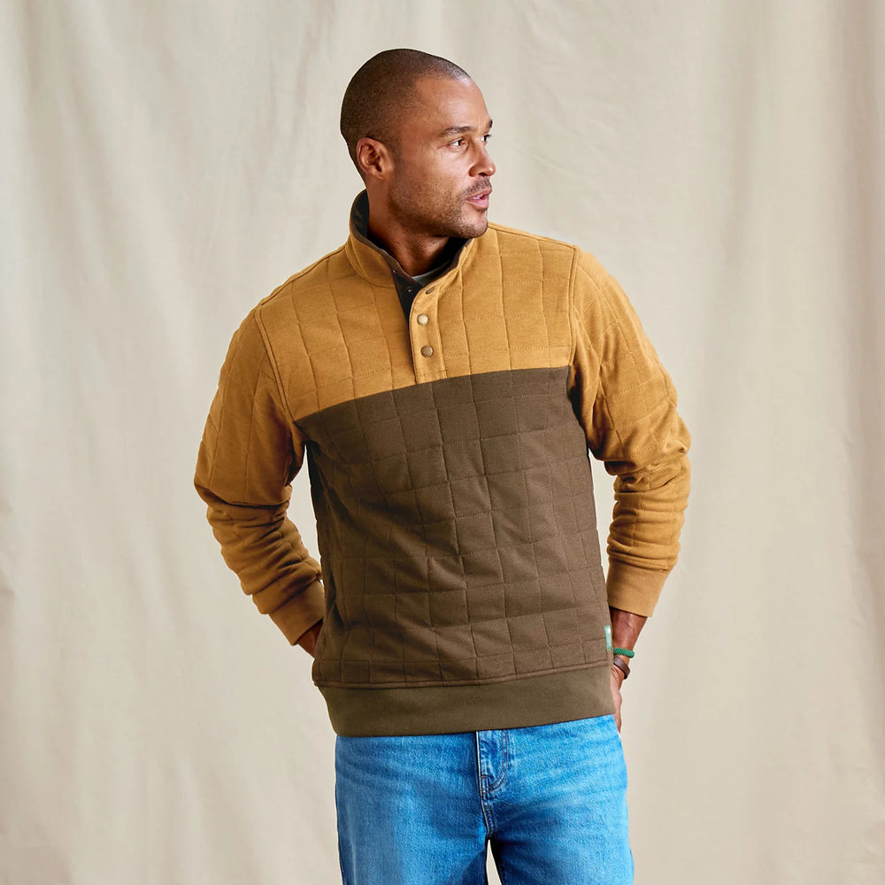 Orvis | Men's Battenkill Colorblock Quilted 1/4-Snap Sweatshirt