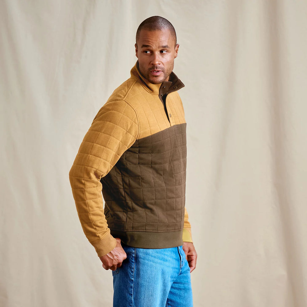 Orvis | Men's Battenkill Colorblock Quilted 1/4-Snap Sweatshirt