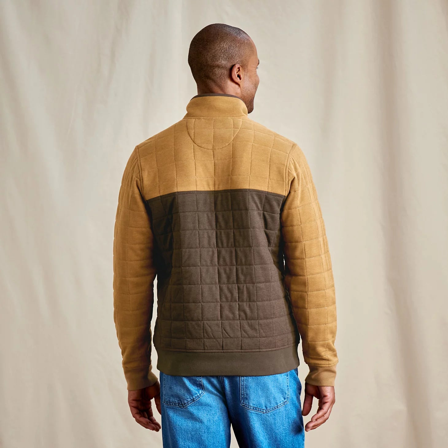 Orvis | Men's Battenkill Colorblock Quilted 1/4-Snap Sweatshirt
