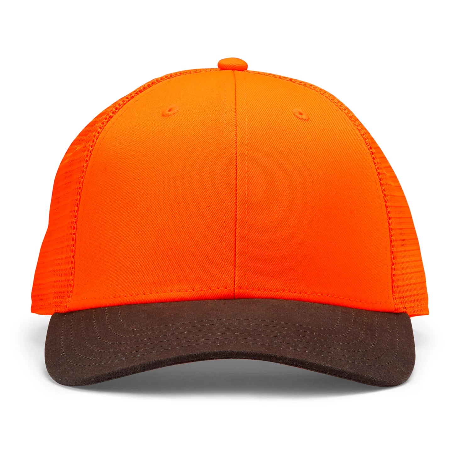 Orvis | Blaze Orange Waxed Brim Mesh Cap