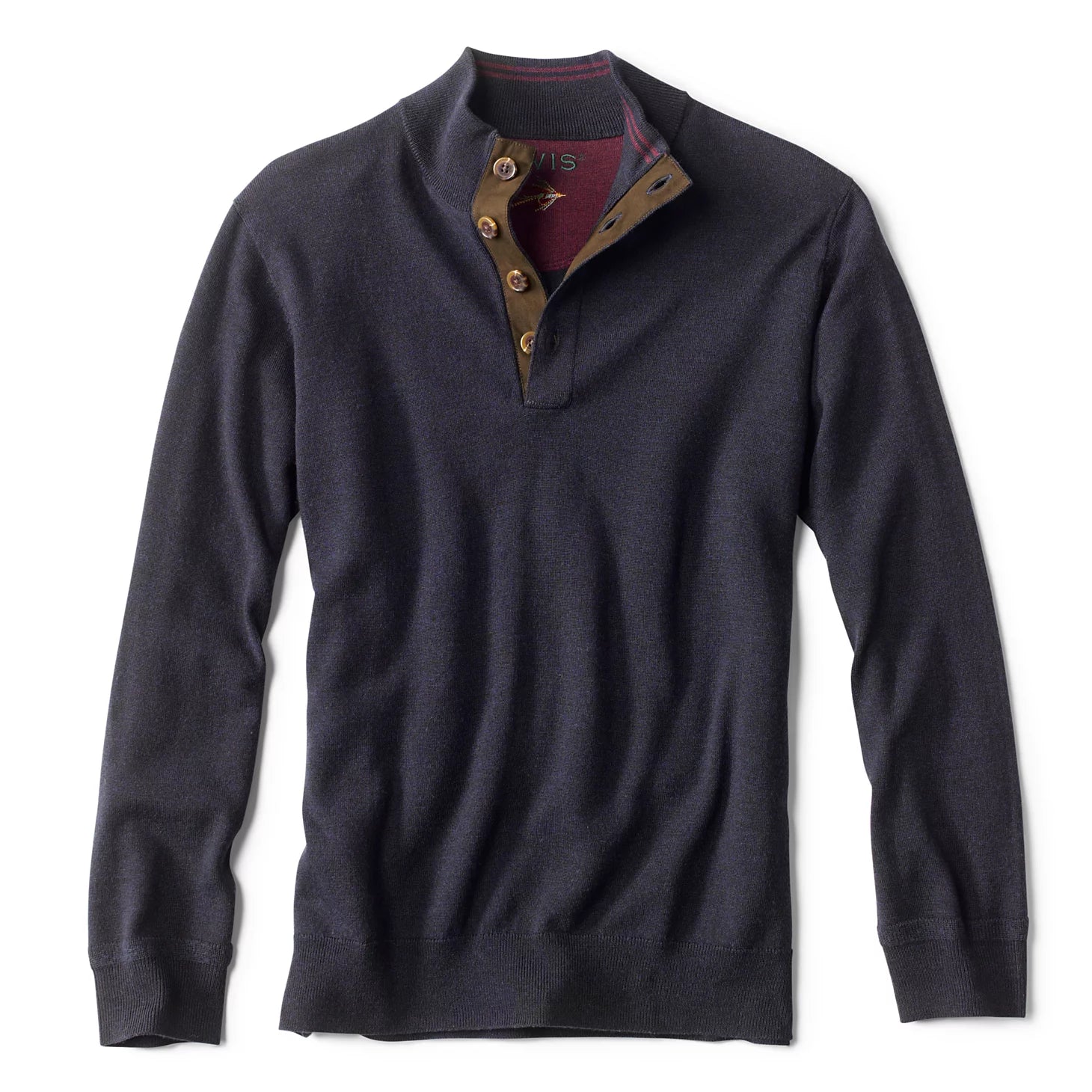 Orvis | Merino Button Mockneck Sweater