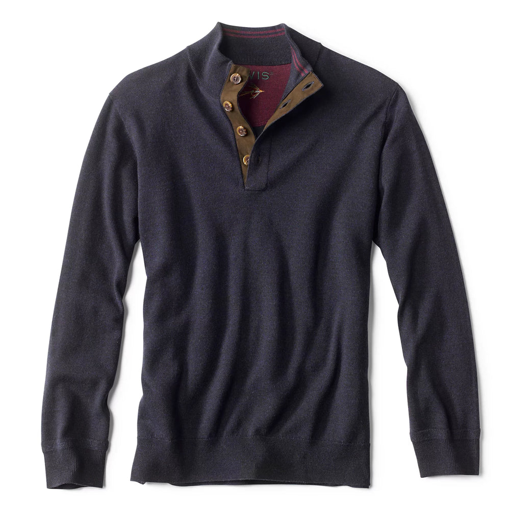Orvis | Merino Button Mockneck Sweater