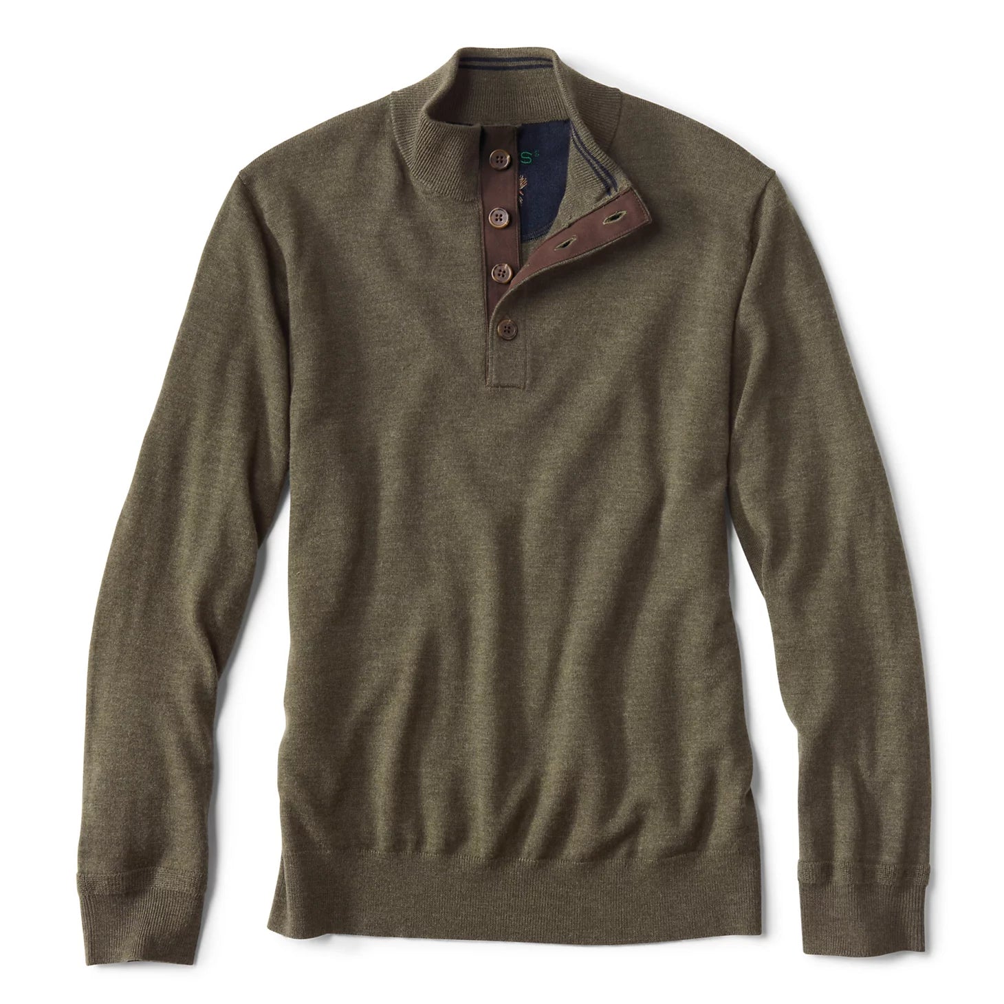Orvis | Merino Button Mockneck Sweater