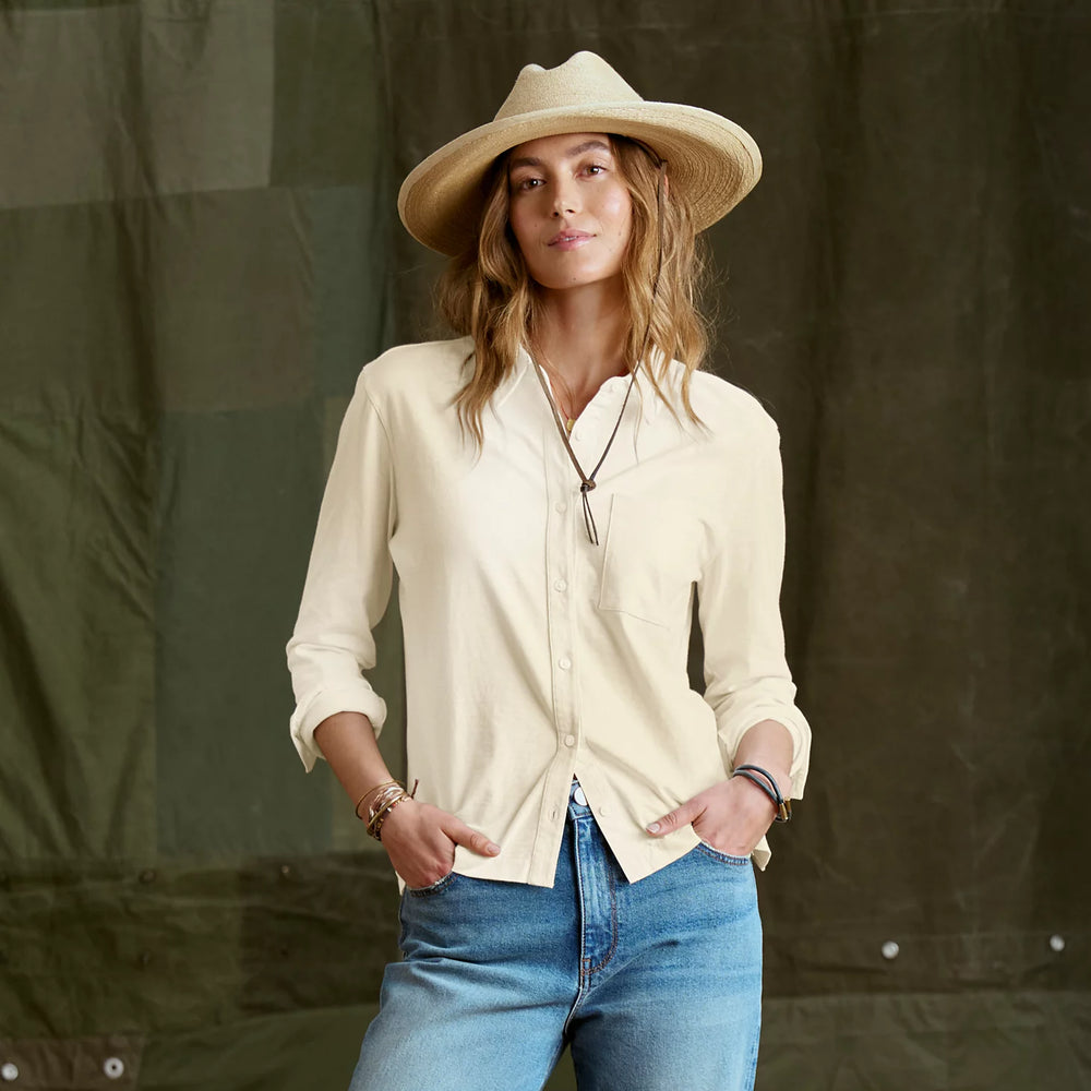 Orvis | Women's Bromley Knit Button-Down Long-Sleeve Shirt