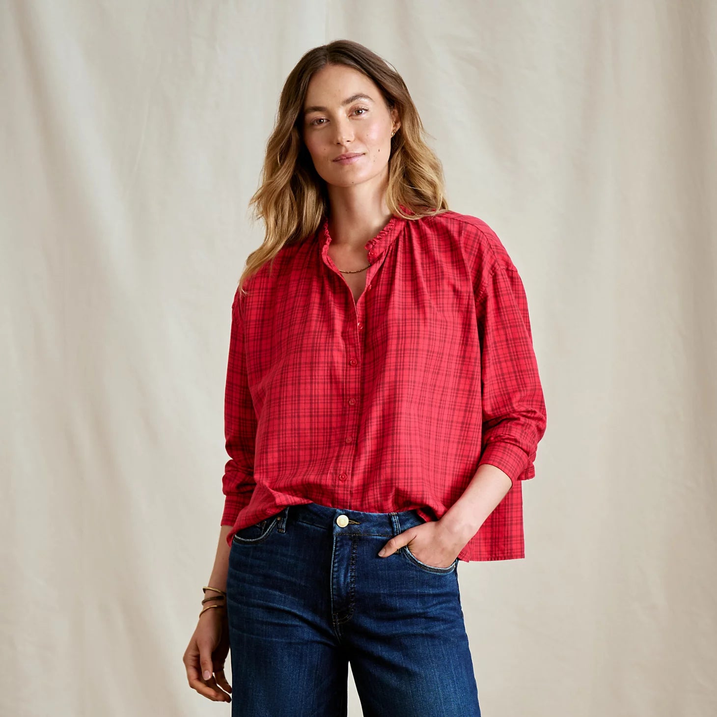 Orvis | Women's Sunderland Brushed Twill Long-Sleeve Top