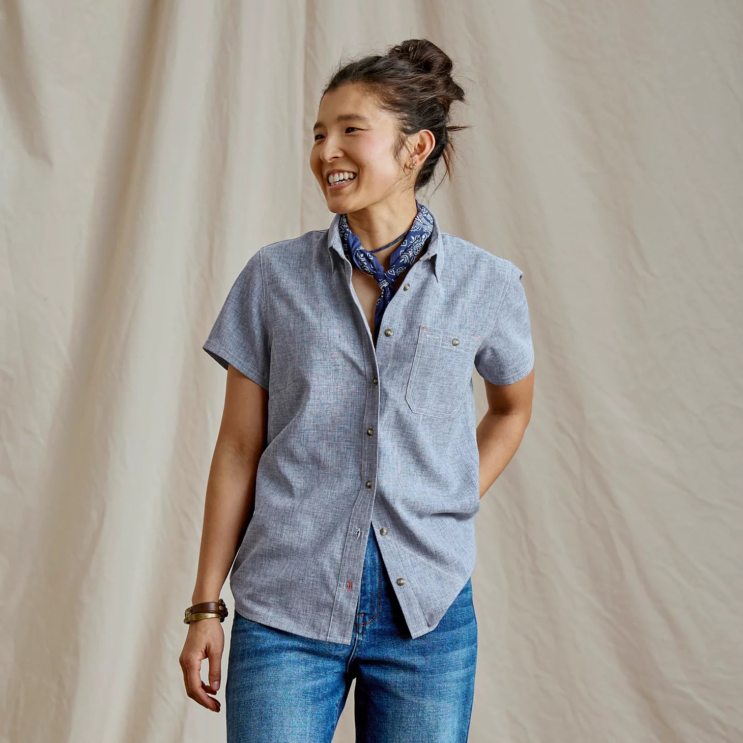 Orvis | Women's Tech Chambray Short-Sleeve Work Shirt