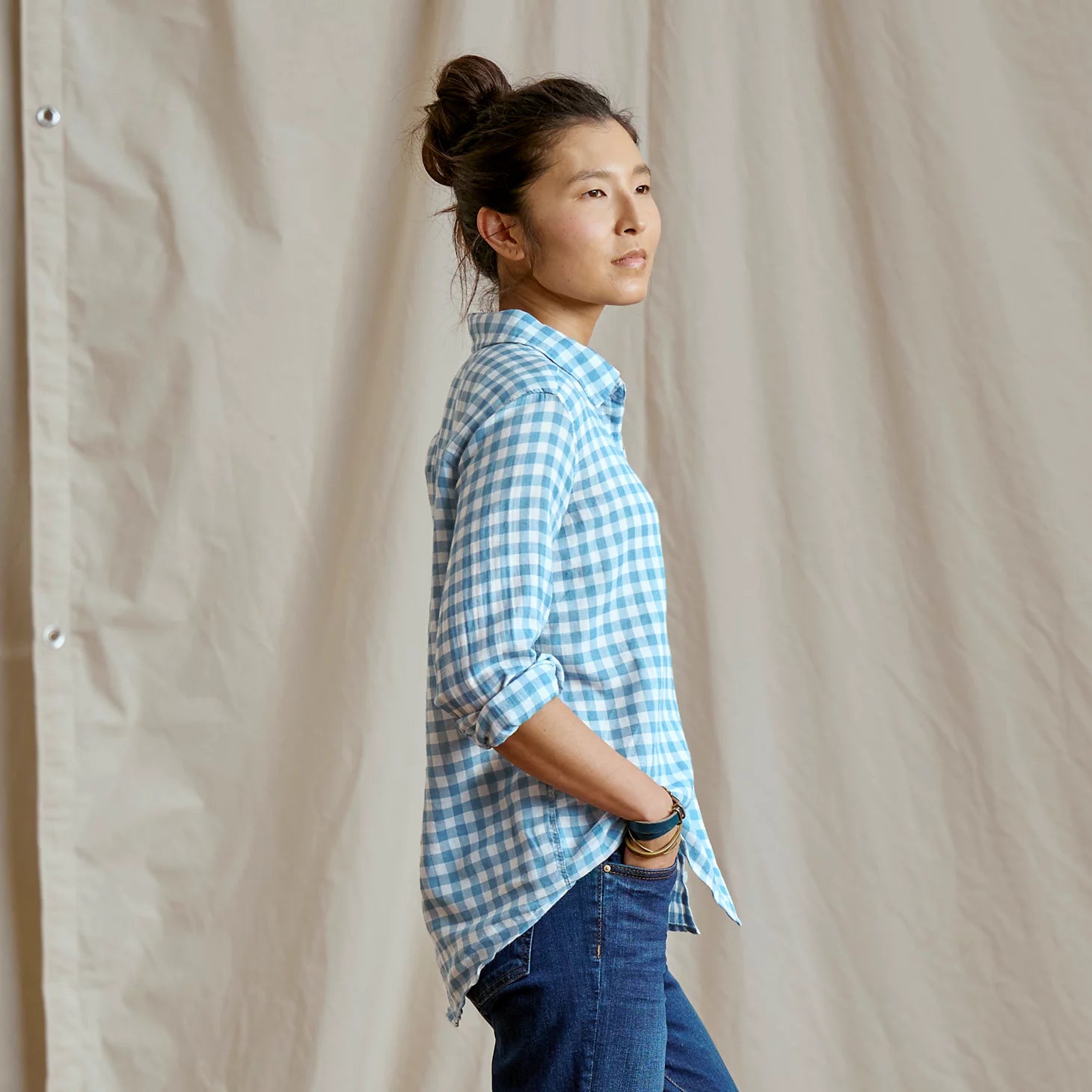 Orvis | Everyday Lightweight Plaid Long-Sleeve Boyfriend Shirt