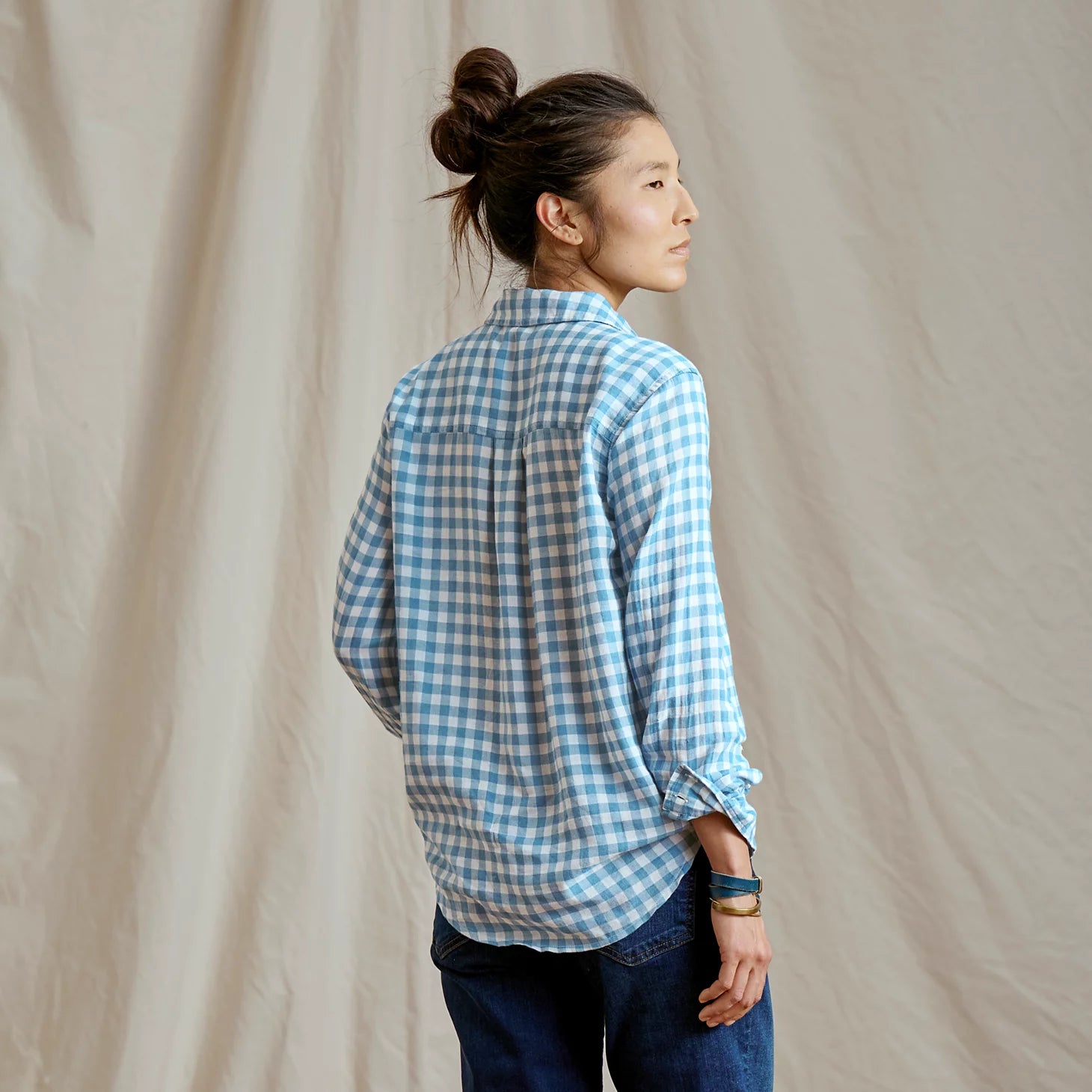 Orvis | Everyday Lightweight Plaid Long-Sleeve Boyfriend Shirt