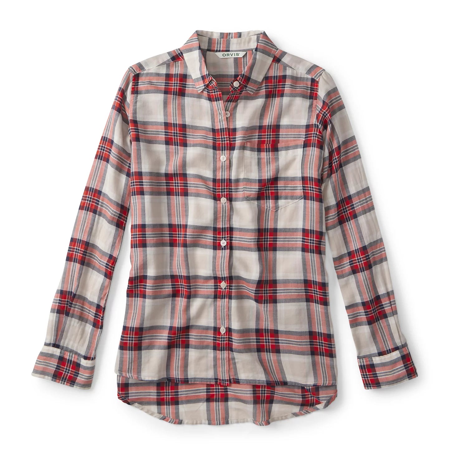 Orvis | Everyday Lightweight Plaid Long-Sleeve Boyfriend Shirt