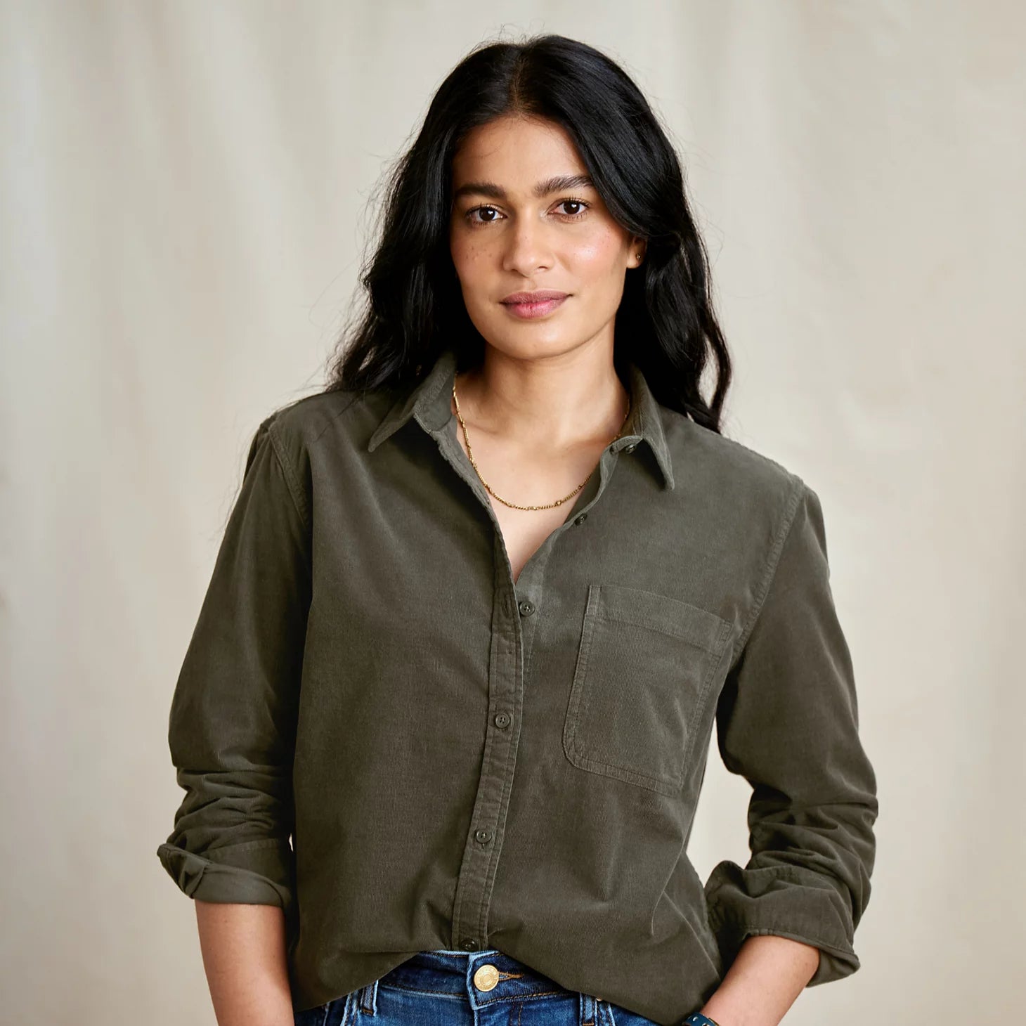 Orvis | Corduroy Button-Down Long-Sleeve Shirt