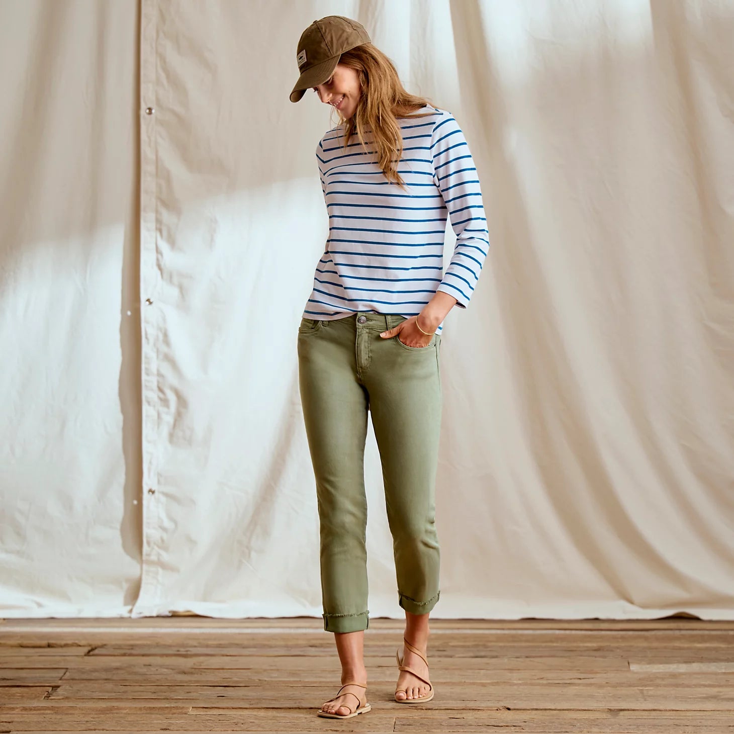 Orvis | Kut from the Kloth® Amy Stretch Twill Cropped Chinos