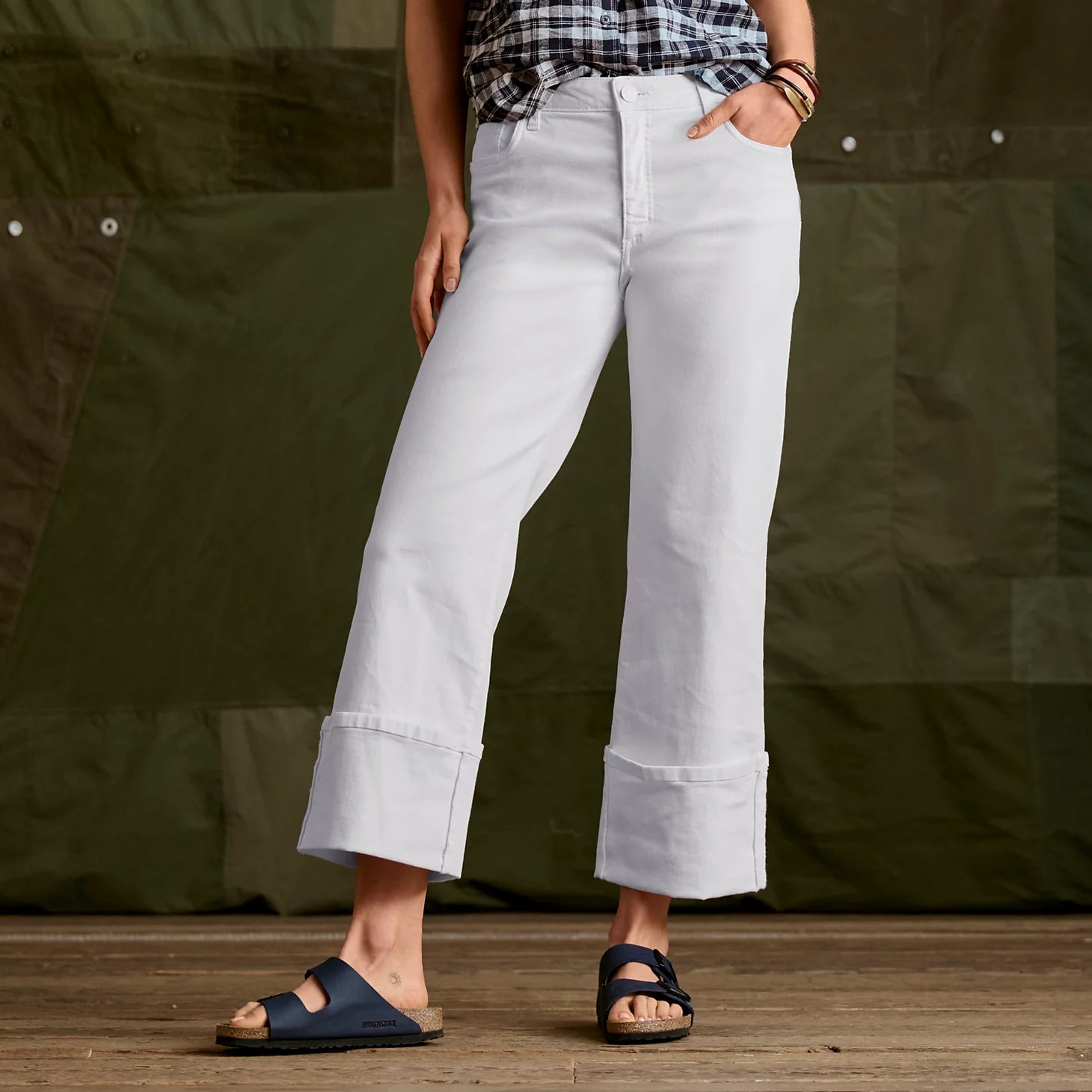Orvis | Kut from the Kloth® Charlotte High-Rise Wide-Leg Cuffed Jeans